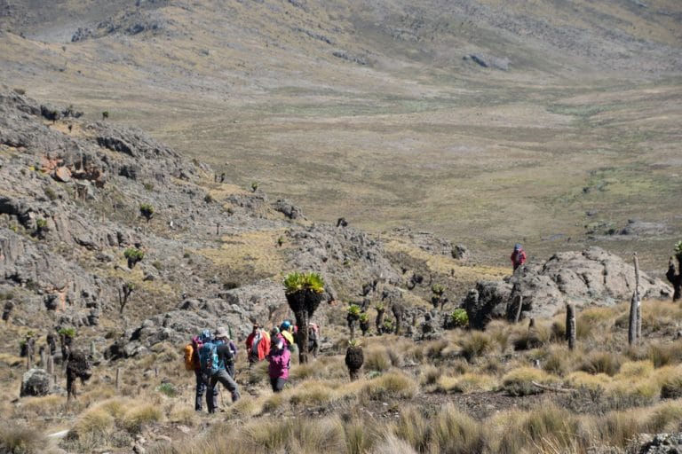 Mt Kenya climb Chogoria - Sirimon Traverse